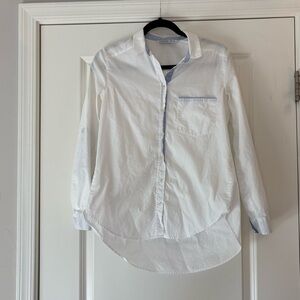 Zara White Button-Down Shirt